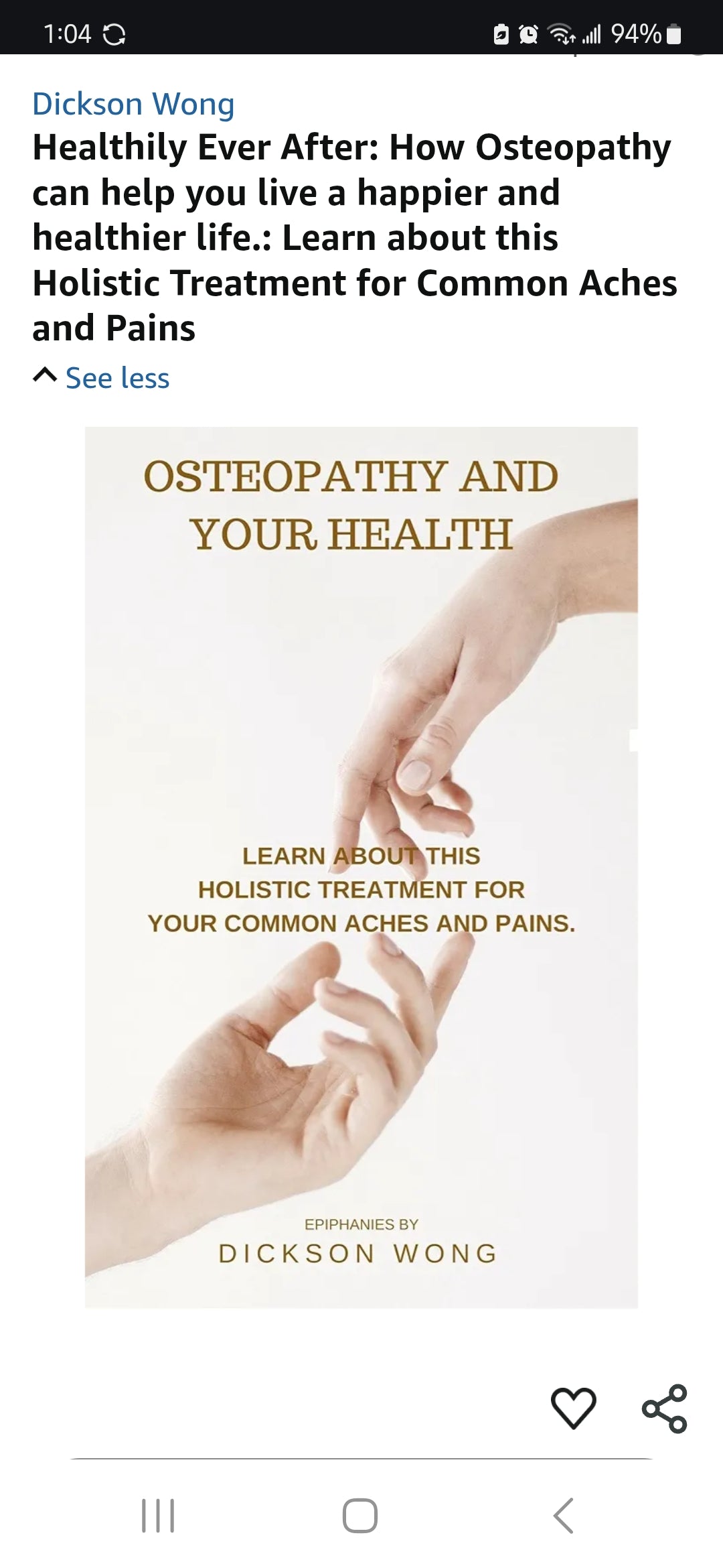 Osteopathy and your Health ebook